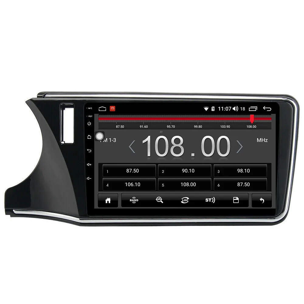 10,1 дюйма Android 9,0 Автомобильный мультимедийный плеер стерео для Honda CITY gps Радио Блок Carplay BT 4G