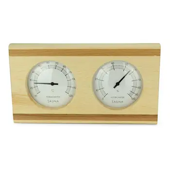 

2 In 1 Sauna Room Wood Thermometer Hygrometer Steam Sauna Room Thermometure Accurate Humidity Monitor Sauna Room Accessory