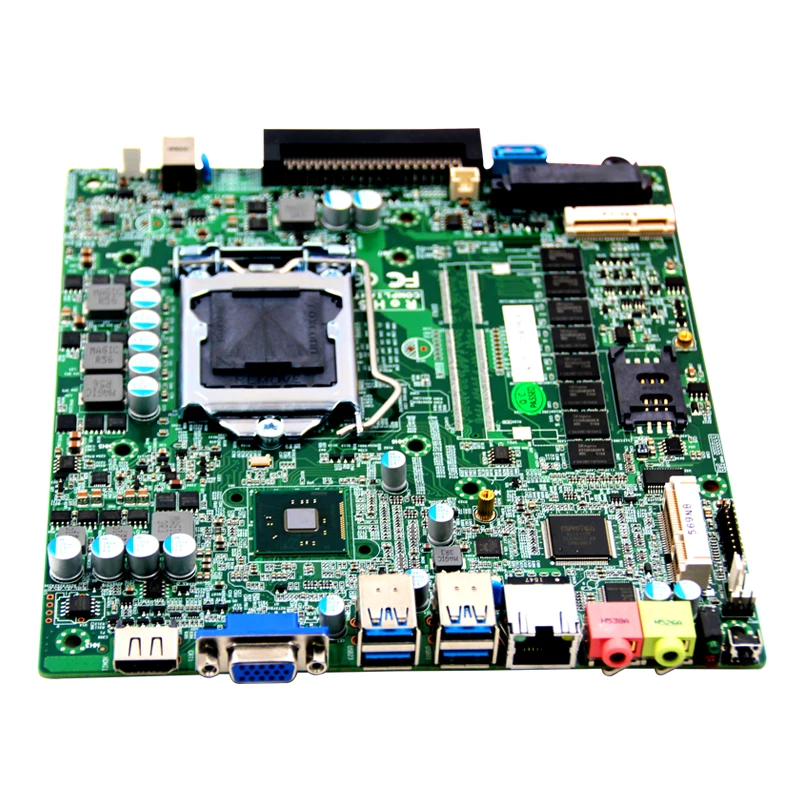 LGA1150 Intel 4th i3-i5-i7 cpu H81/H87 Промышленная материнская плата DDR3L 2* Mini-PCIE