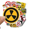 50 PCS Warning Stickers Danger Banning Signs Reminder Waterproof Decal Sticker to DIY Laptop Snowboard Car Luggage  Motorcycle ► Photo 3/6