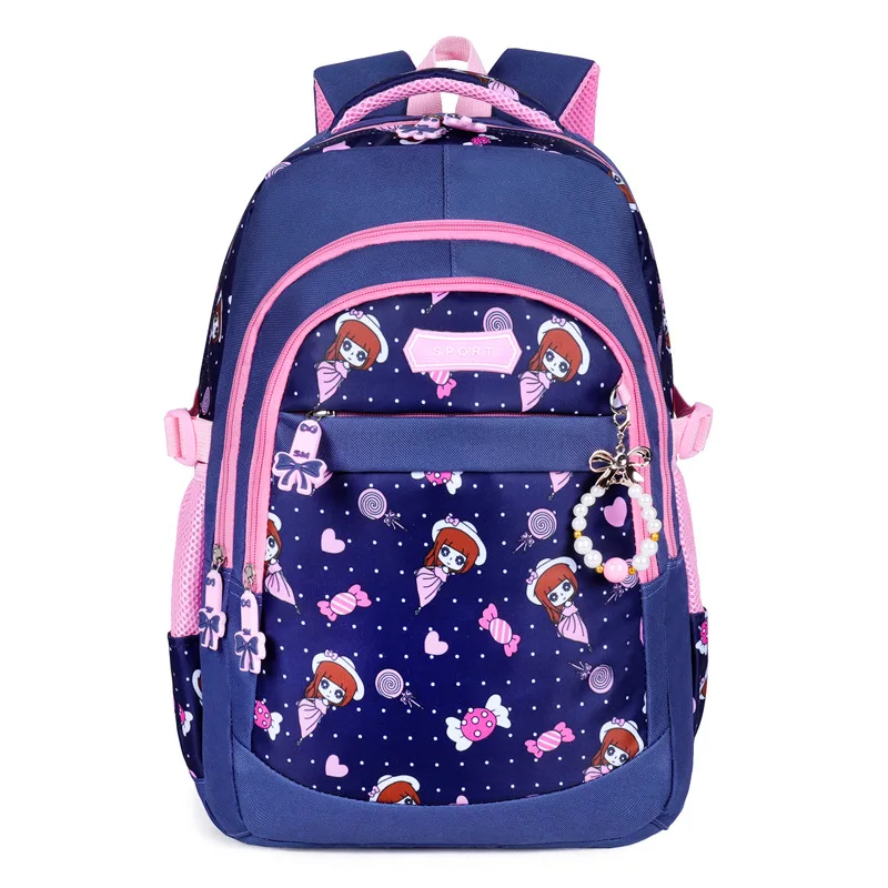 

Korean-style Printed Schoolbag for Elementary School Students Breathable Burden Relieving Anti-Spillage School Bag Children Back
