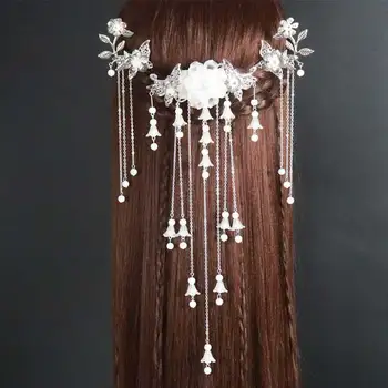 

Hanfu Costume headdress hairpin Hair Clip Ancient Classical Decoration Kanzashi Step shake Long Tassel Hair accessories Cosplay