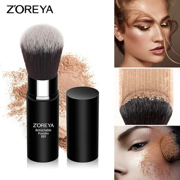 

Professional Mini Retractable Makeup Brushes Women Powder Foundation Face Brush Make Up Cosmetic Tools Brush TSLM1