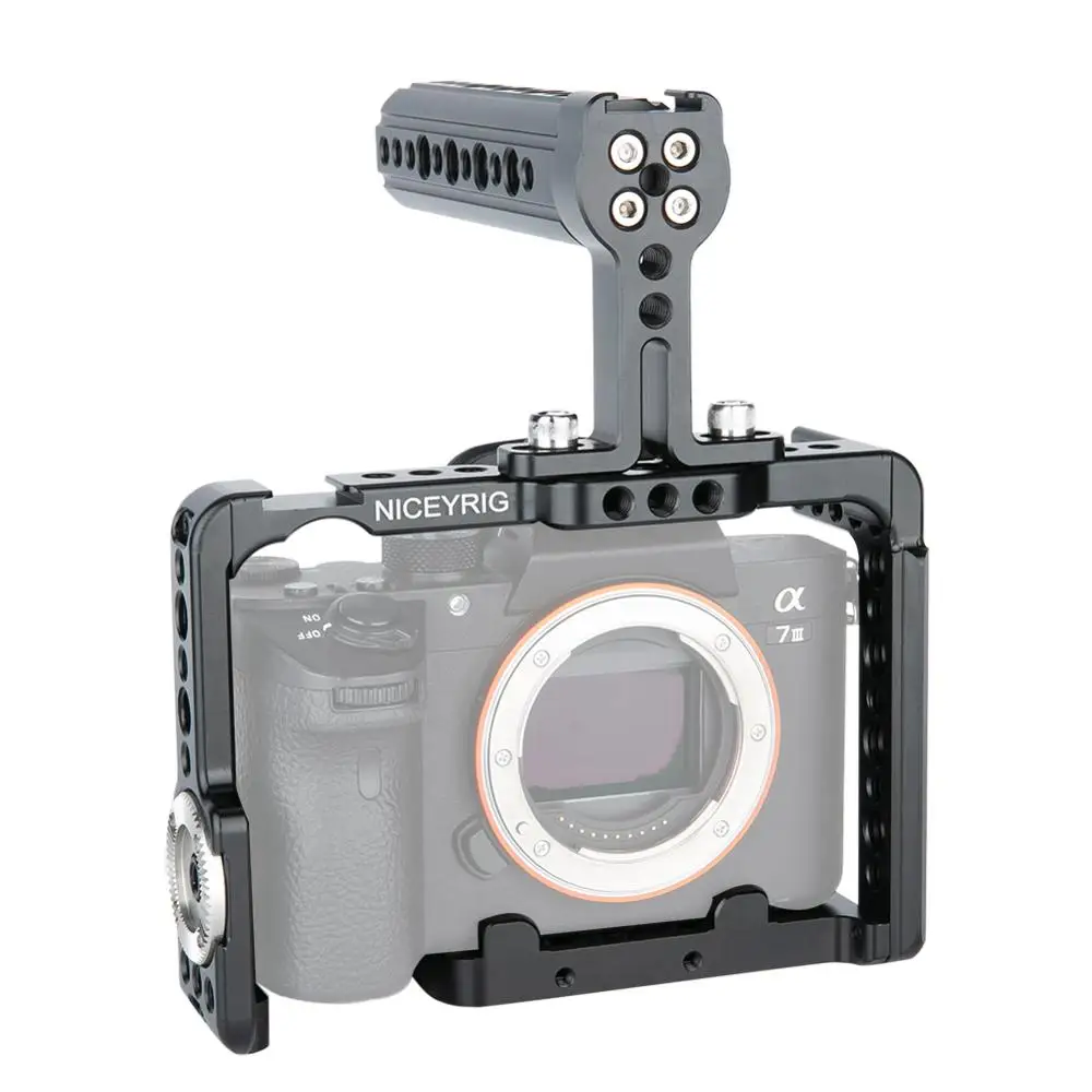 Клетка для камеры NICEYRIG Rig Sony a7m3 a7r3 A7RIII a73 A7III A7MIII A9 a7r2 A7RII a7s2 A7SII dslr верхняя рука 1/4