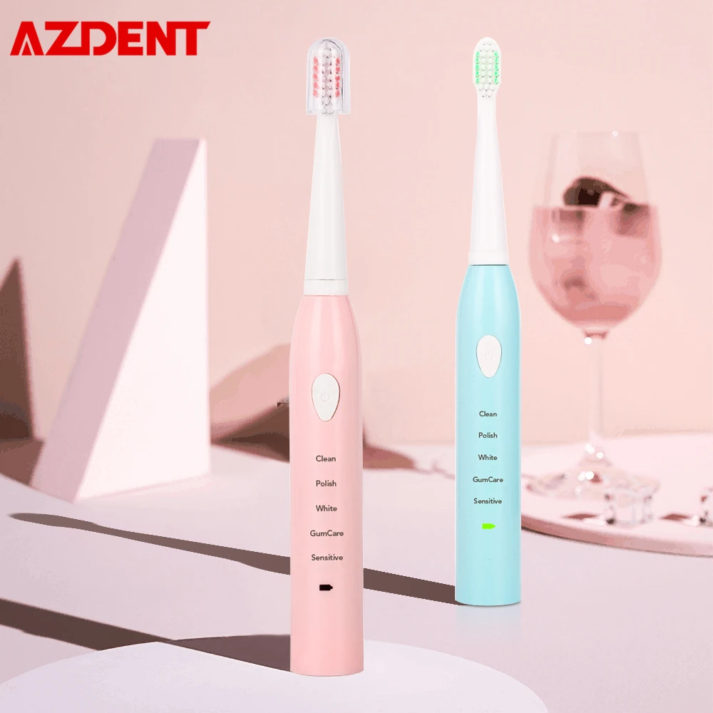 

AZDENT AZ-3Pro Sonic Electric Toothbrush USB Rechargeable Soft Bristle Teethbrush 5 Mode Waterproof Oral Hygiene Brush 30s Timer