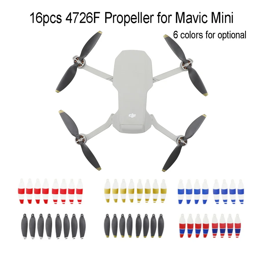 New 4726F Low Noise Propellers Props Blades For DJI Mavic Mini Drone 3 Colors New 4726F Low Noise Propellers Props Blades For DJI Mavic Mini Drone 3 Colors