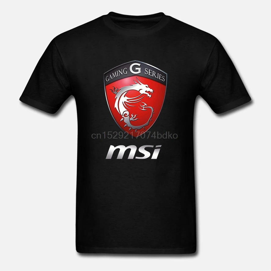 MSI игровой серии логотип Размеры S-5XL футболка | Мужская одежда