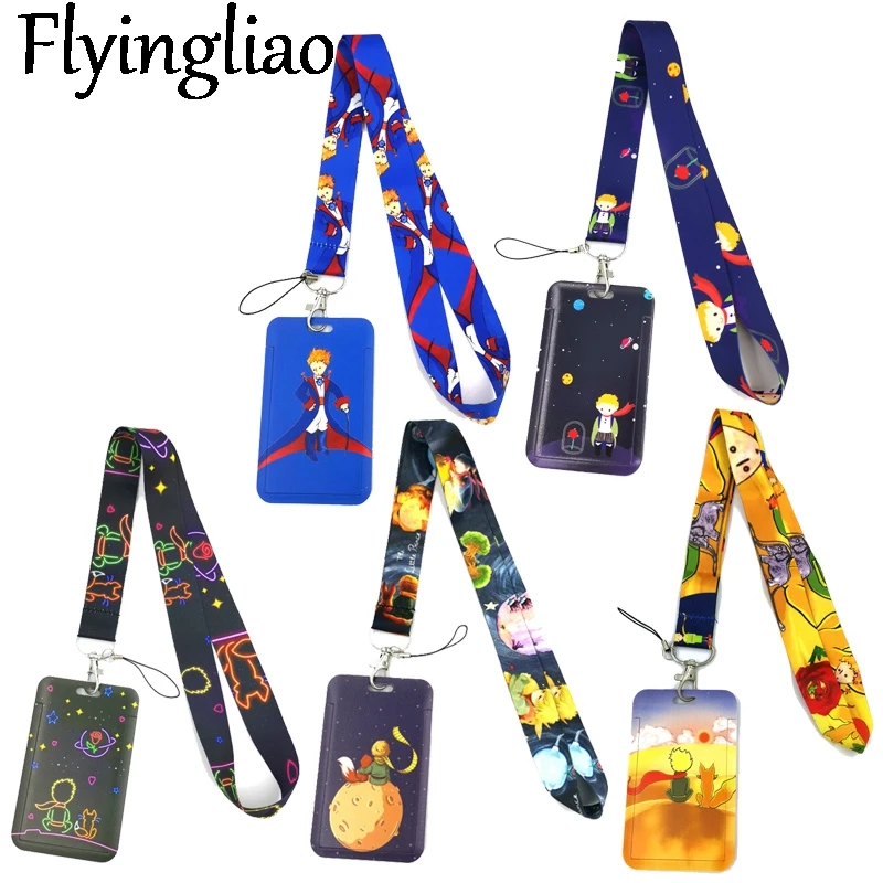  Little Prince Key lanyard Car KeyChain ID Card Pass Gym Mobile Phone Badge Kids Key Ring Holder Jewelry Decorations