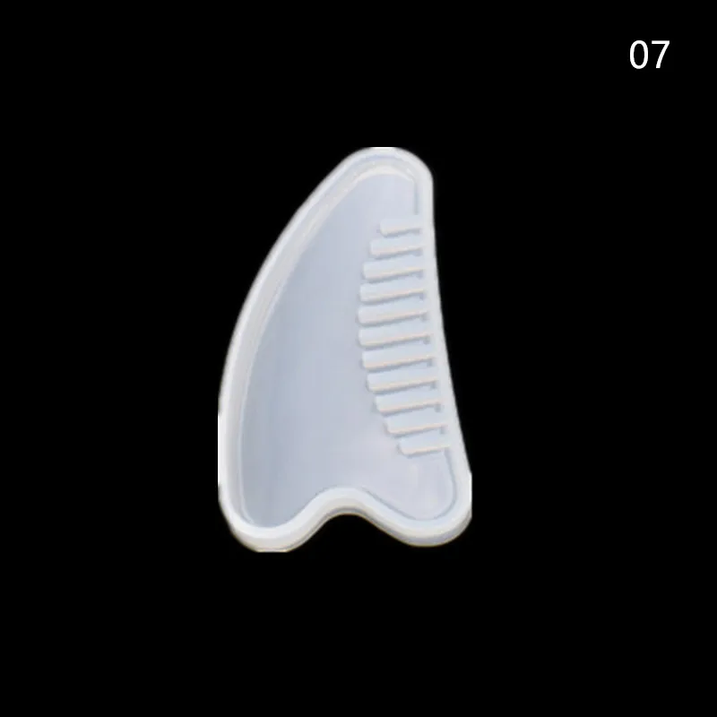 comb07 1pcs 1 шт. 3D Прозрачная силиконовая Расческа форма эпоксидная смола формы для DIY ювелирных изделий инструменты ювелирные изделия аксессуары оборудования - Цвет: comb07 1pcs