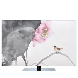 Изготовленный На Заказ 19 "-80" 22 дюймов 75 дюймовый ЖК-экран tv PC крышка декоративный капюшон занавеска Лотос Птица водонепроницаемый