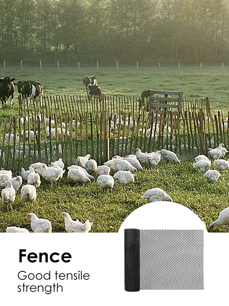 Plastic Chicken Wire Fence Mesh Compatible With Home Garden Courtyard  40x300cm