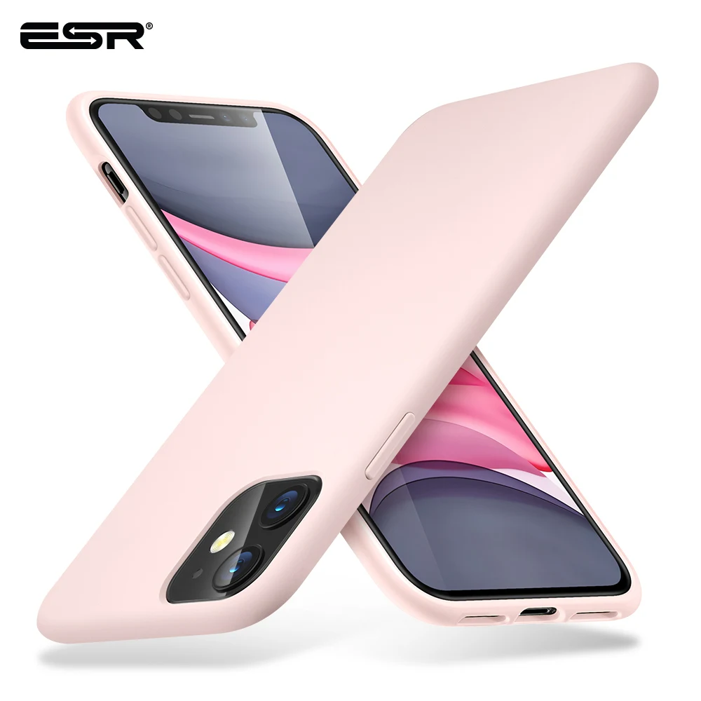 

ESR Soft Case for iPhone 11 Pro Max 2019 Colorful Silicone Case Rubber Green Pink Candy Color Cover for iphone11 11pro Promax