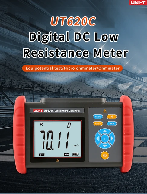 UNI-T UT620C Digital DC Low Resistance Meter Micro Ohm Meter Cable  Wire/Coil/Motor Resistance Tester