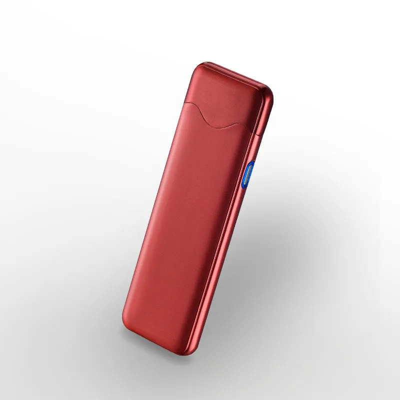 Творческий ветрозащитный USB Электронная сигарета зажигалка сенсорный двухсторонняя зарядка прикуриватель