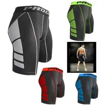 

GYM Quick Dry Men Sports Running Shorts Active Training Exercise Jogging Shorts Red Blue Grey Green 4 Colors Breathable Material