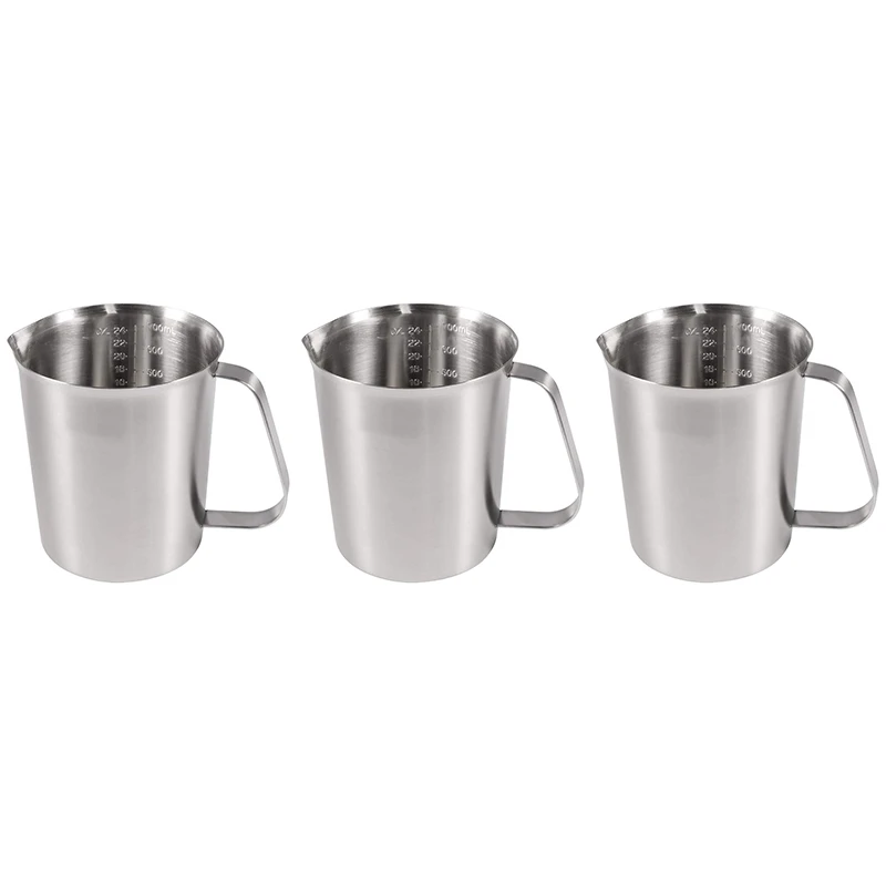 

Stainless Steel Measuring Cup with Handle with Measuring Unit with Scale Milk Tea Cup Kitchen Baking Measuring Cup Measuring Spo