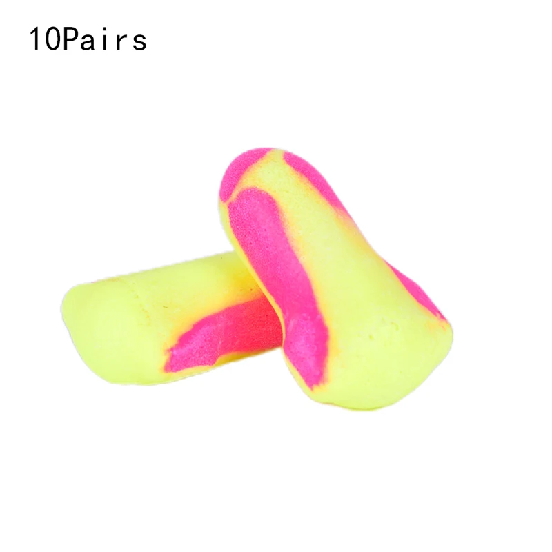 10 Pairs Disposable Foam Earplugs Snore Sleep Hearing Protections Ear Protector Earplugs Earmuff