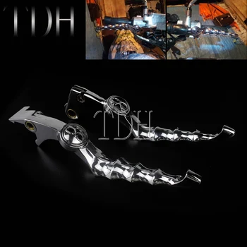 

For Honda Shadow Skull Zombie Brake Clutch Lever Skeleton Hand Control Lever VT CB VF VTX 600 750 1100 VTX1300 C/S/T 1988-2009