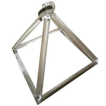 

8 Inch Clear Quartz Crystal Singing Pyramid Musical Therapy Yoga Meditation
