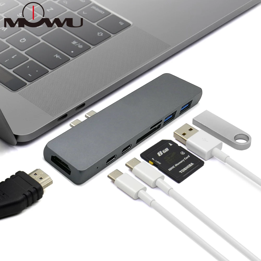 Адаптер USB Type C с интерфейсом Thunderbolt 3 и 0|USB-хабы| |