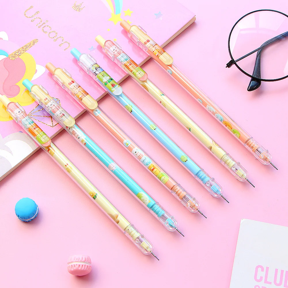 

2 Pcs/lot Kawaii Cute Sumikko Gurashi Press 0.5mm Automatic Mechanical Pencil School Supply Student Stationery