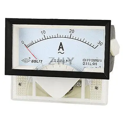 

Class 2.5 Accuracy Threaded Mount Panel Ammeter Meter AC 30A