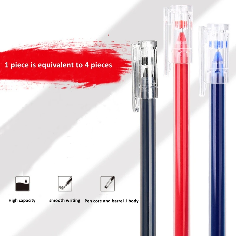 【ゆっきー】「送料無料」 エリプス 50粒入ボトル12本セット! Haile 10Pcs Large Capacity Gel Pen No Refill 0.5mm Sign Pens