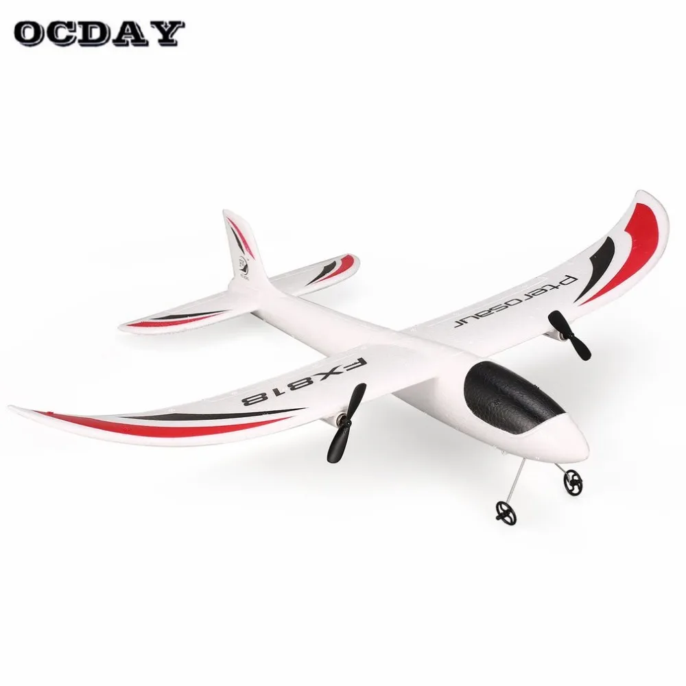 

2019 FX FX-818 2.4G 2CH Remote Control Glider 475mm Wingspan EPP RC Fixed Wing Airplane Aircraft Drone for Kid Gift RTF hi