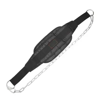 

Dip Belt with 30-inch Metal Chain Weight Lifting Pull Up Belt for Gym Powerlifting Bodybuilding Strength&Training NEW