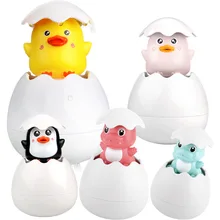 Jouets de bain en forme de canard dinosaure, 1 pièce, jouets de bain classiques pour bébé, tortue de natation, jouets de bain d'horlogerie pour enfants