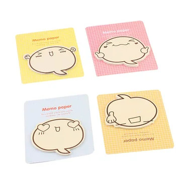 

3pc /set Creative Cartoon Inspirational Expression countless Times Memo Pad Posted Lovely Sticky Notes Stationery Random Style