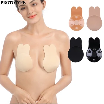 

Women Self-Adhesive Sticky Silicone Bra Strapless Seamless Invisible Push Up Bra Sexy Nipple Cover Wedding Underwear Dropship