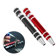 Portable 8 In 1 Precision Screwdriver Bit Set Pen Style Repair Tool Kit