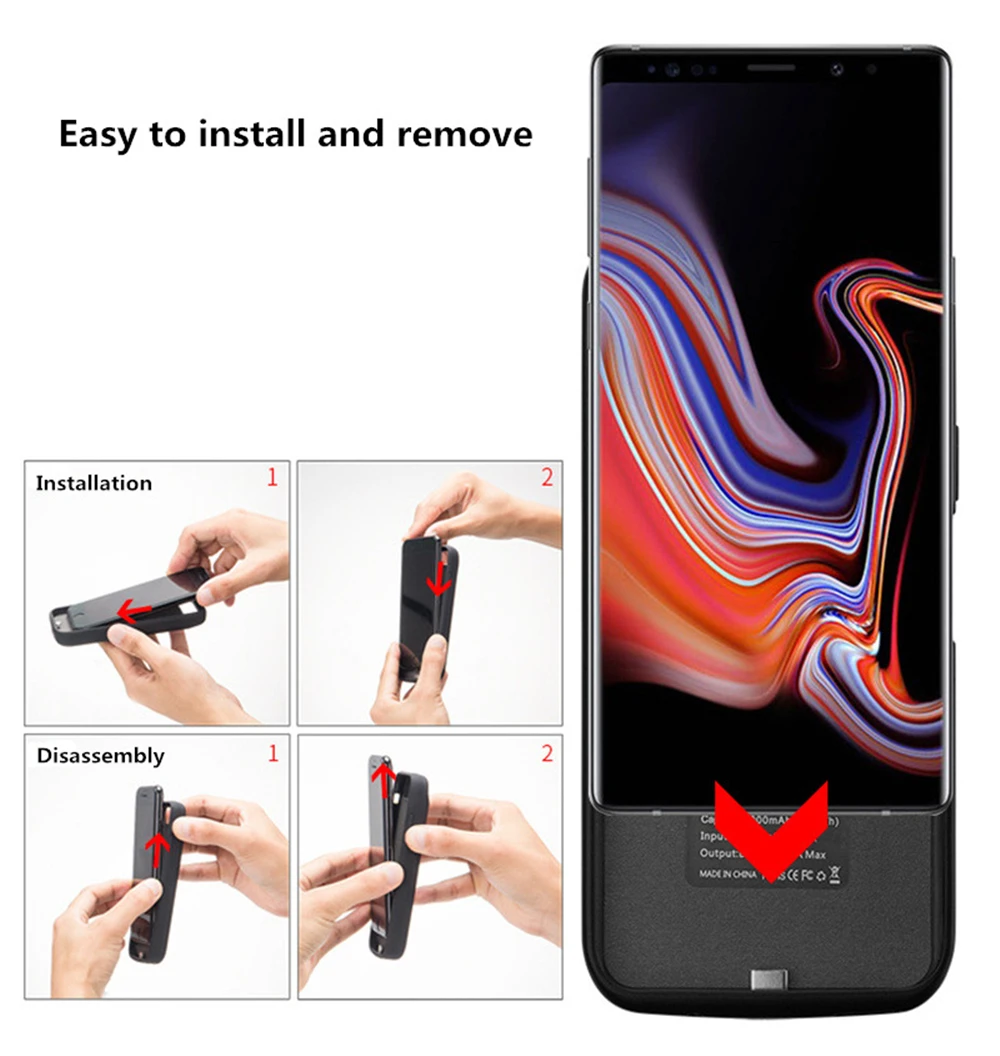 Чехол с аккумулятором 5000 мАч для Huawei Honor 20 Pro чехол расширенной батареей зарядным
