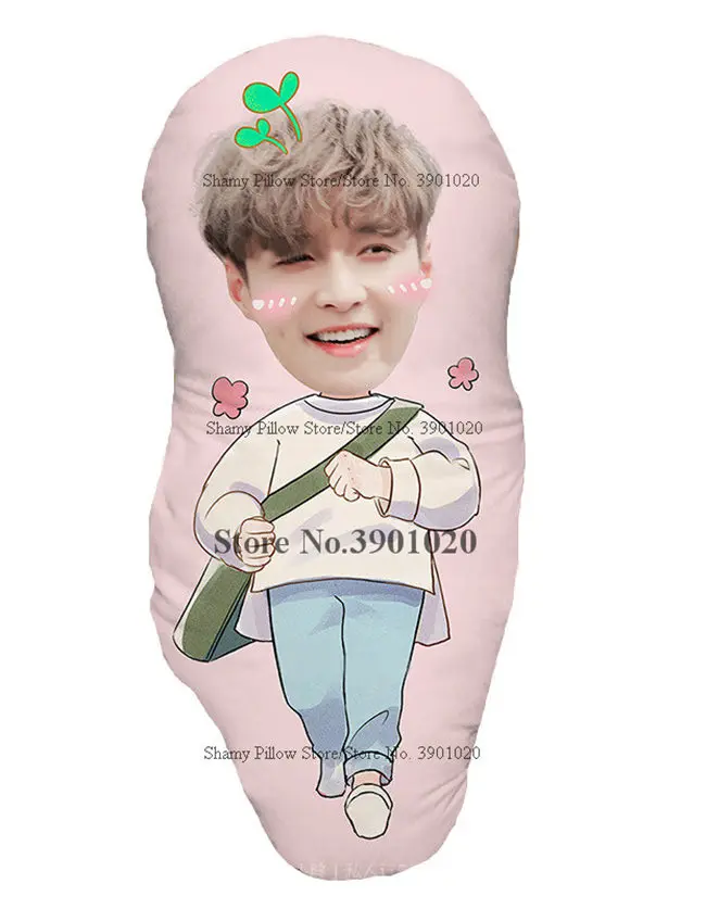 Bangtan мальчики Kpop GOT7 подушку на заказ Jungkook Джексон мягкая подушка внутри - Цвет: LAY