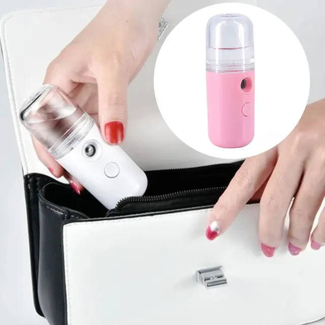 Kis Mini Hordozható Frissítés Usb Nano Spray Hidratáló Alkohol Nagy Kapacitású Permetező Párásító Finom Részecske Köd Néma - Image 5