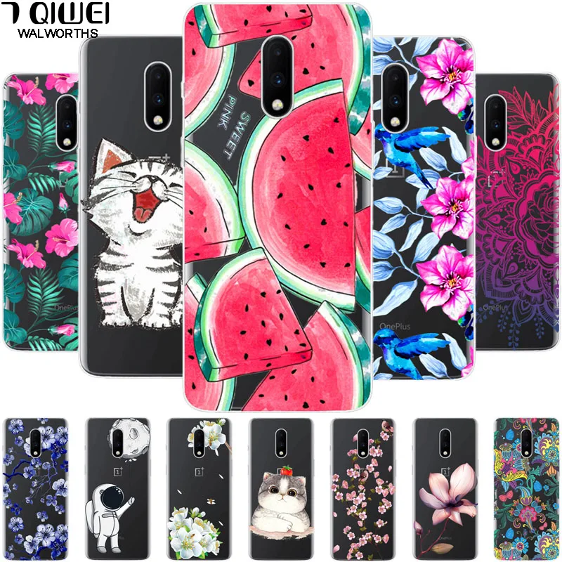 Для Oneplus 7T чехол силиконовый мягкий ТПУ для телефона One plus 7 Pro 6T 5t 6 s oneplus