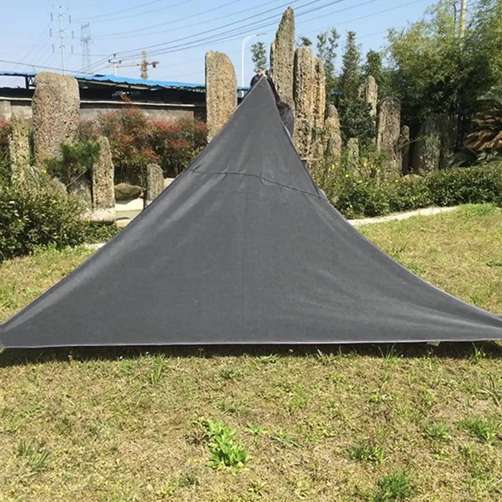 Треугольник солнцезащитный навес Защита от солнца открытый навес сад патио бассейн навес парус тент Кемпинг Пикник палатка - Цвет: 360x360cm