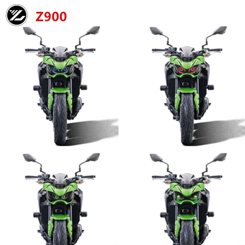 Motorcycle accessories Front Fairing Headlight Guard Sticker Head light protection Sticker for KAWASAKI Z900 2017 z900