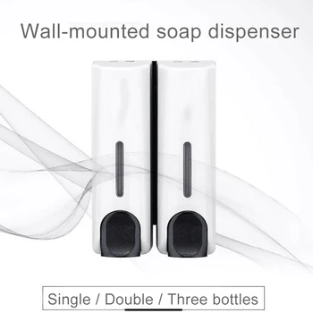 

Single/Double/Triple Soap Dispenser Wall-mount Shower Bath Shampoo Dispenser Liquid Soap Container Bathroom Accessories