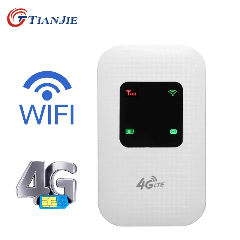 Портативный беспроводной мини модем MiFi LTE для путешествий 150 м точка доступа 4G со