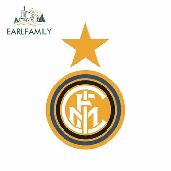 

EARLFAMILY 13cm x 8.1cm for Inter Creative Car Sticker Vinyl Scratch-proof Decoration Suitable for All Types of Vehicles Anime