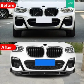 

New G01 X3 ABS Paint Car Front Bumper Lip Splitter Diffuser Lip Spoiler For BMW X3 X3M G01 2018 2019 2020