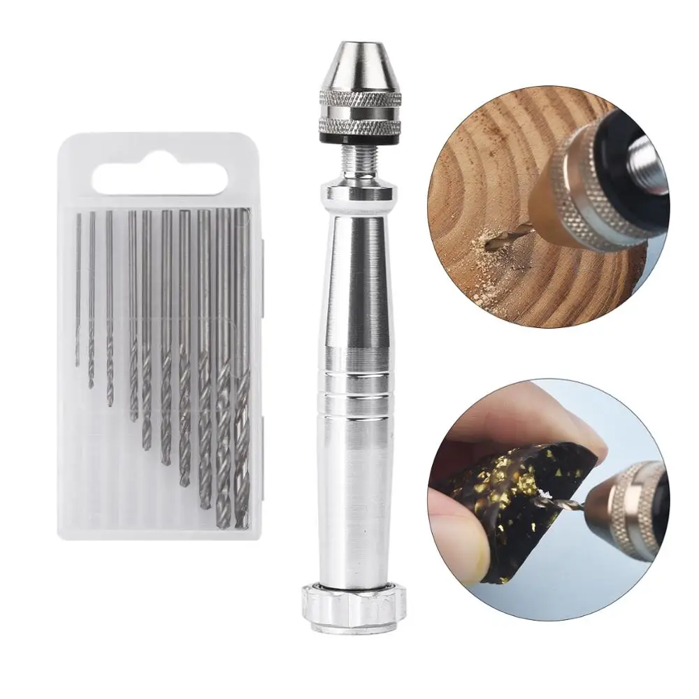 MiniHandDrillJewelryToolsDrillBits083mmHandPinHoleDrill