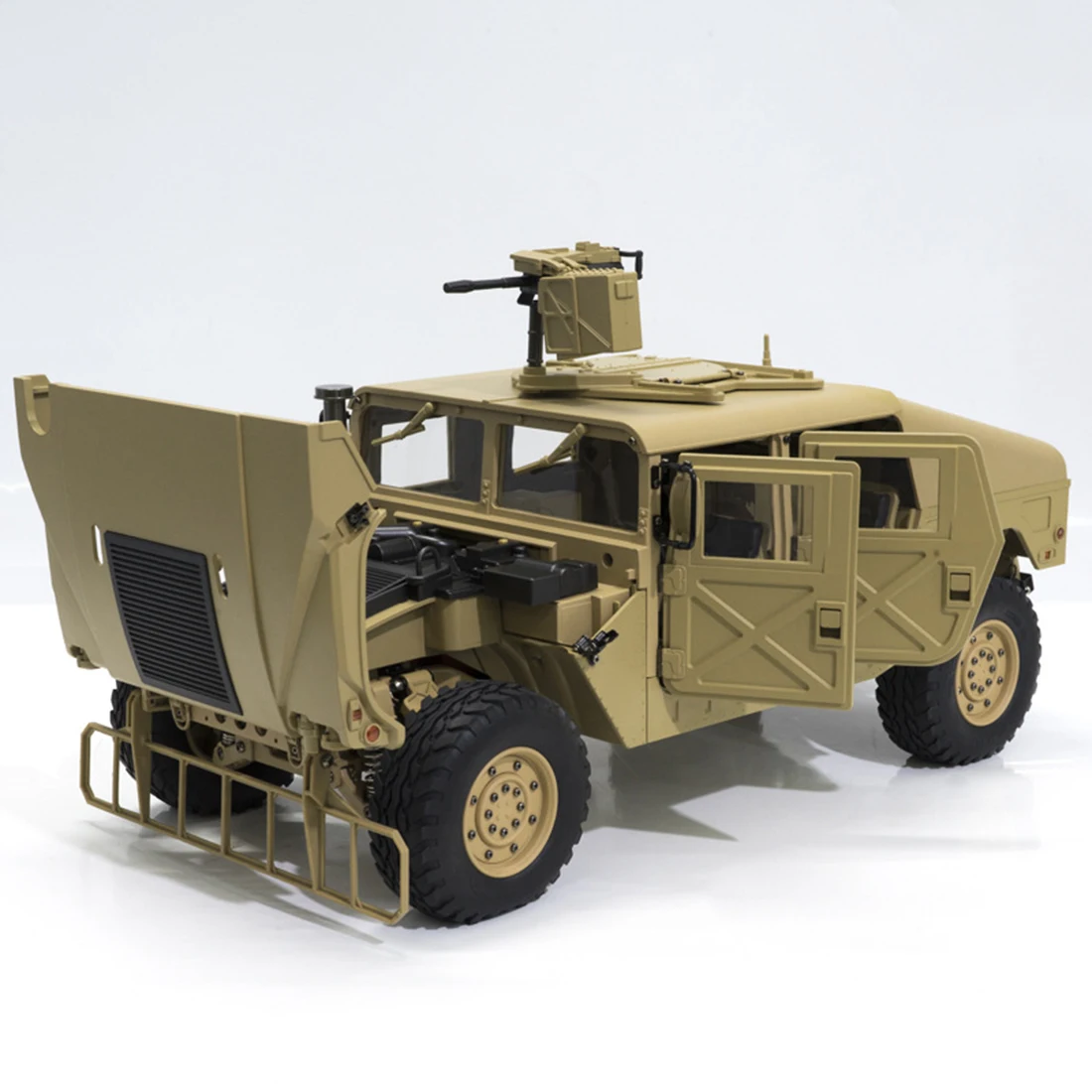 NFSTRIKE HG P408 1/10 2,4G 4WD 16CH 30 км/ч RC модель автомобиля U. S.4X4 военный грузовик без зарядного устройства-пустыня желтый
