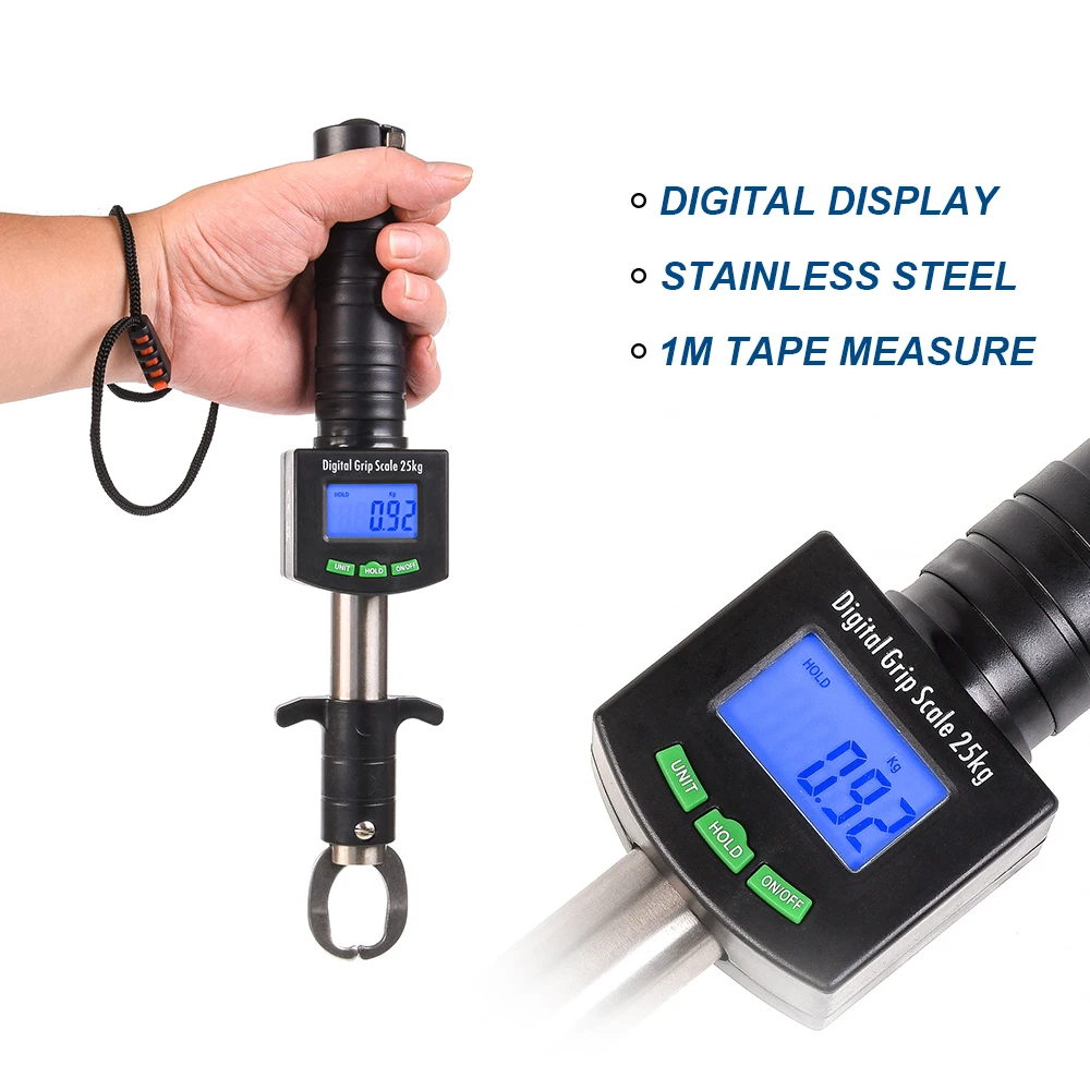 

LEO Digital Fishing Grip 31cm Portable Fish Lip Gripper Grabber Tackle Pliers Stainless Steel Clip Fish Holder Fishing Tackle