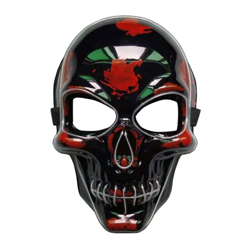 Хэллоуин вечерние маска маскарадные маски неоновая Маскарадная маска светится в темноте тушь для ресниц ужас Маскарадная маска светящаяся маска Очистка