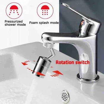 

720 Degrees Universal Splash Filter Faucet Spray Head Anti Splash Filter Faucet Movable Kitchen Tap Water Saving Nozzle Sprayer