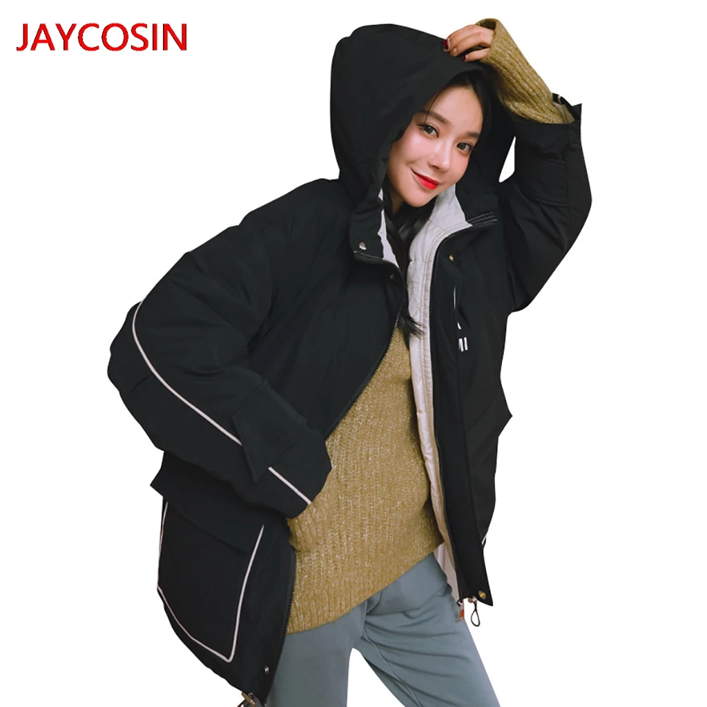 JAYCOSIN одежда женские парки Женская зимняя теплая толстая верхняя пальто с