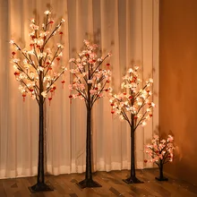 

PheiLa Indoor Landscape Night Light Fairy Cherry Cherry Tree Landscape Lamp Battery or USB Operated for Holiday New Year Decor
